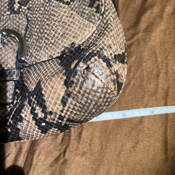 Coach Crossbody Python Soho Flap Brown And Black Purse Handbag Snake Skin Rare - Picture 7 of 9